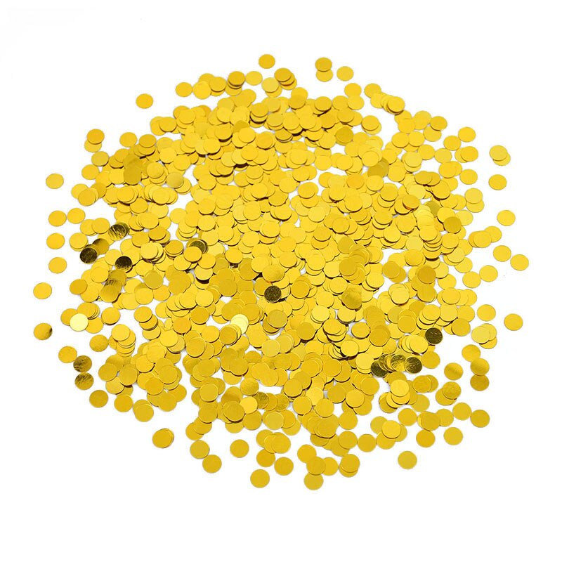 Décoration de Table pour fête d'anniversaire et mariage, disque circulaire brillant Rose, or, argent, vert, bleu, paillettes rondes, confettis, 15, g/sac, 6mm: Z02