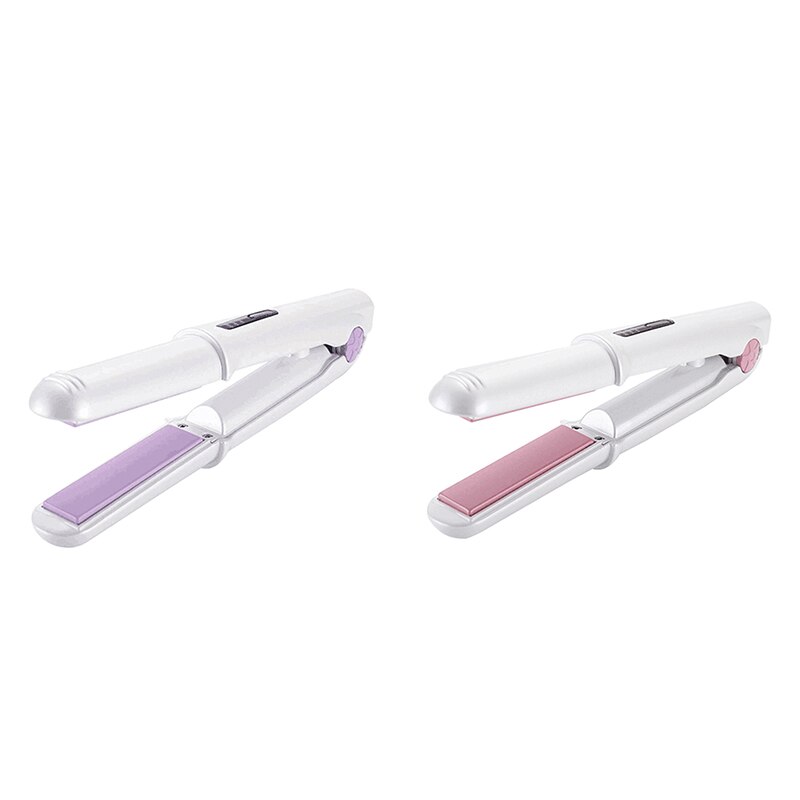 Mini Usb Cordless Hair Straightener with Power Bank System Travel Flat Irons Portable Wireless Straightening Hair Iron
