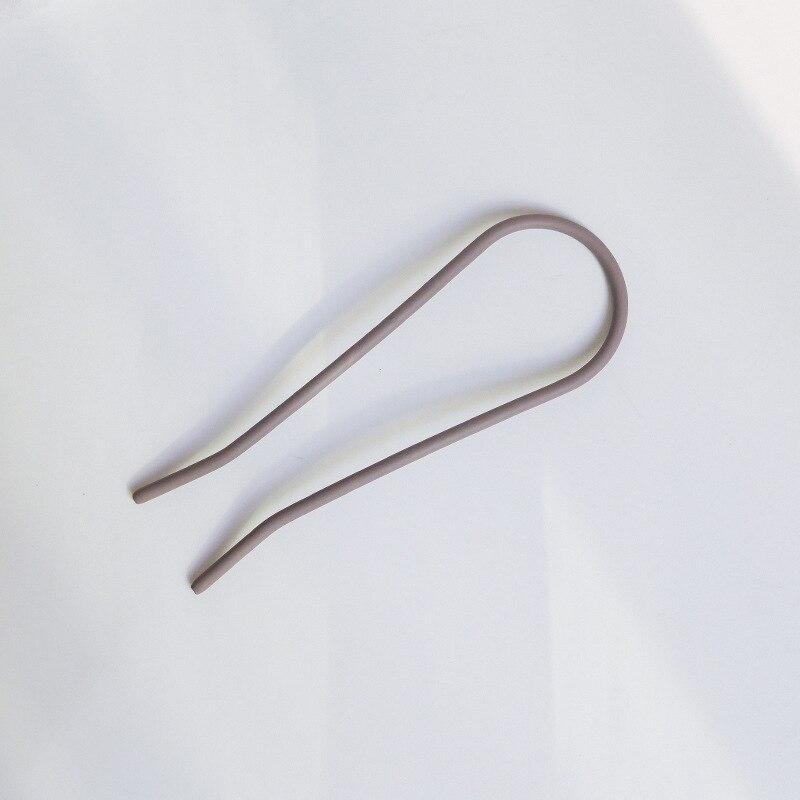 Varillas de pelo de Metal minimalistas para mujer, Clip colorido en forma de U, horquilla de cabello para niña, moño, accesorios para el cabello: 9