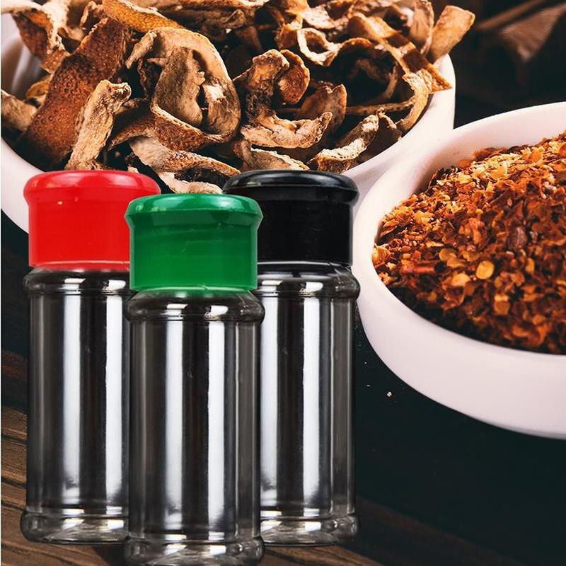 100Ml Plastic Spice Zout Peper Shakers Kruiden Jar Camping Bbq Kruiderij Azijn Bottelen Camping Apparatuur