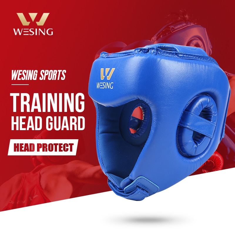 Wesing Boxing Helmet Sanda Training Head Guard Boxing Muay Headgear Thai Kickboxing Head Protector