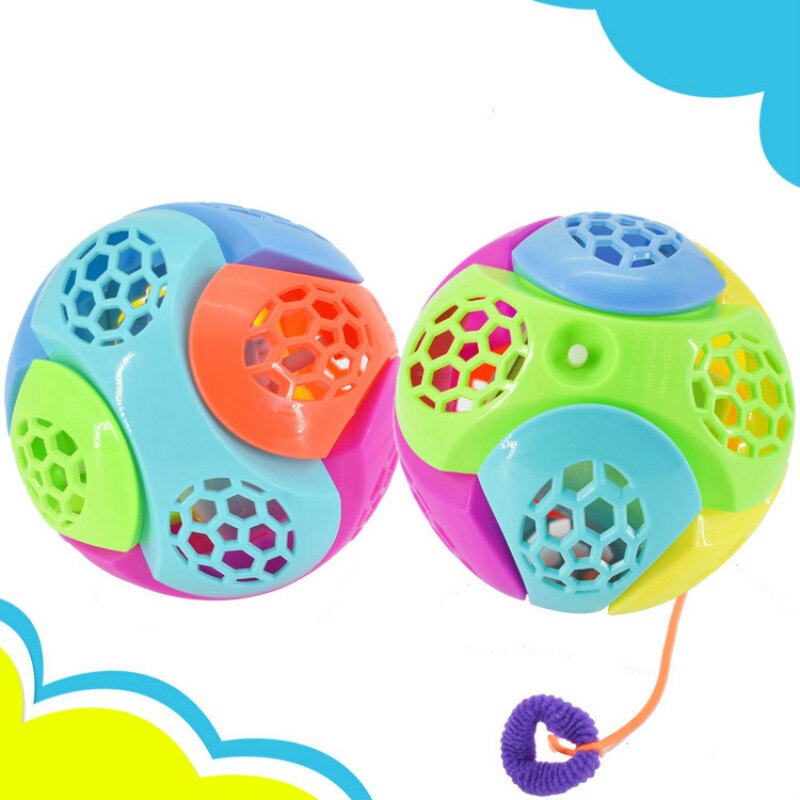 Regenbogen spleißen dance ball spielzeug flash musik dance ball DIY montage dance ball