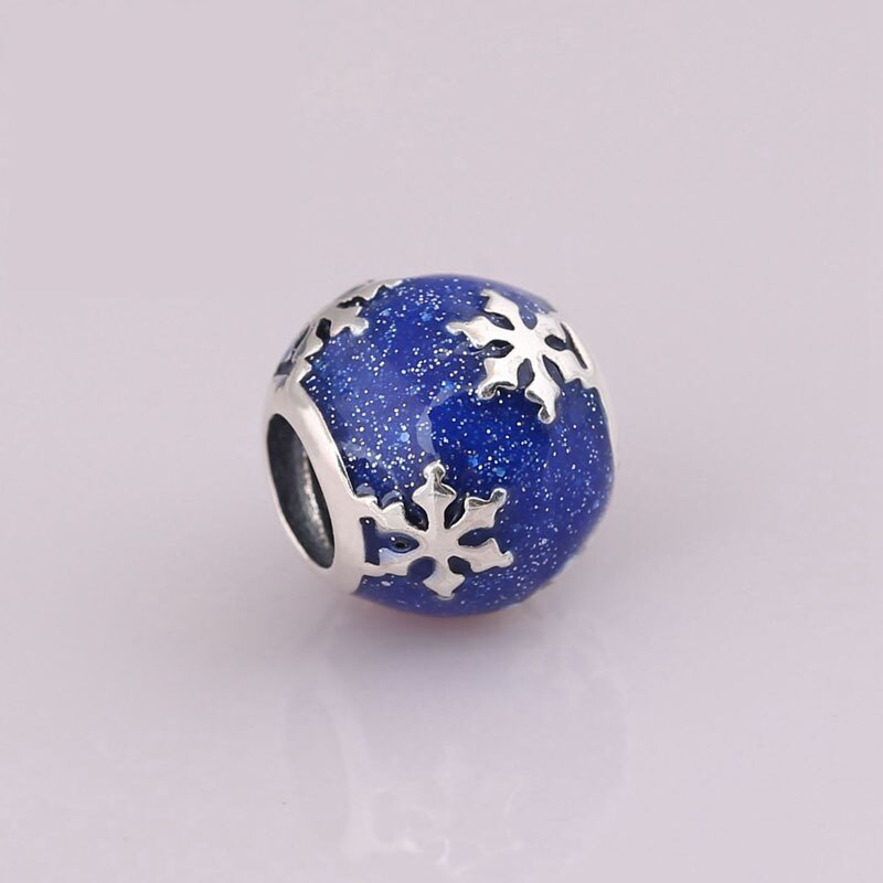 925 Sterling Silver Beads Charms Blue Crystal Starfish Star Dangle Charm Fit Original Pan Bracelet For Women DIY Jewelry: 3