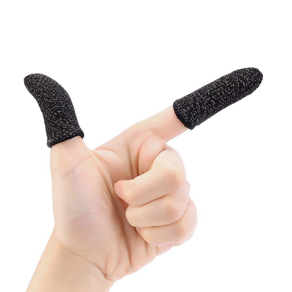 1 par fuld berøringsskærm ultra-tynd finger ærme spil fingerspidser svedtætte antistatiske spil handsker til mobiltelefon tablet: Default Title