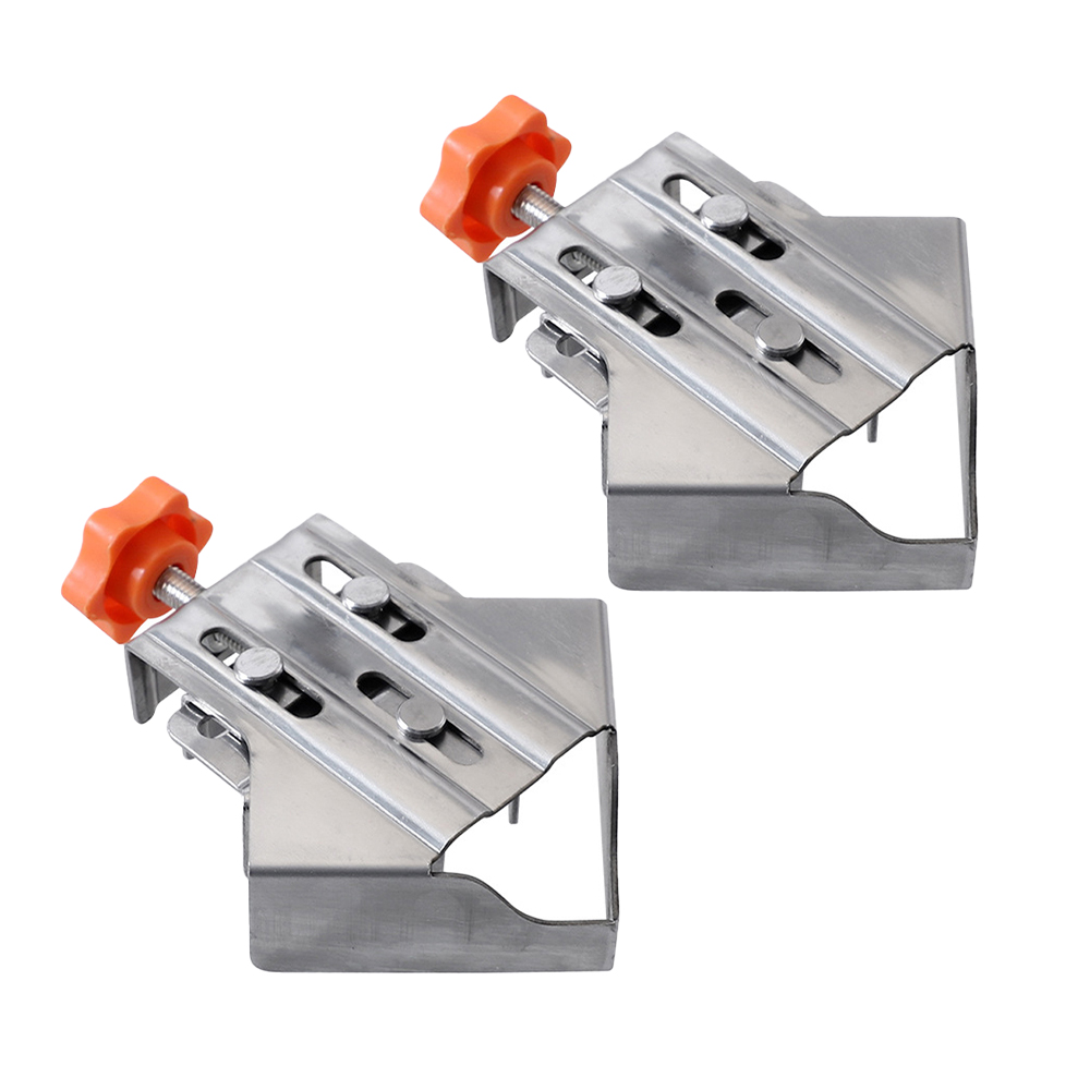 1/4 st 90- graders hörnklämmor för träbearbetning, snabbjusterbara, fjäderbelastade träbearbetningsklämmor, skåp, fotoinramning: Blå