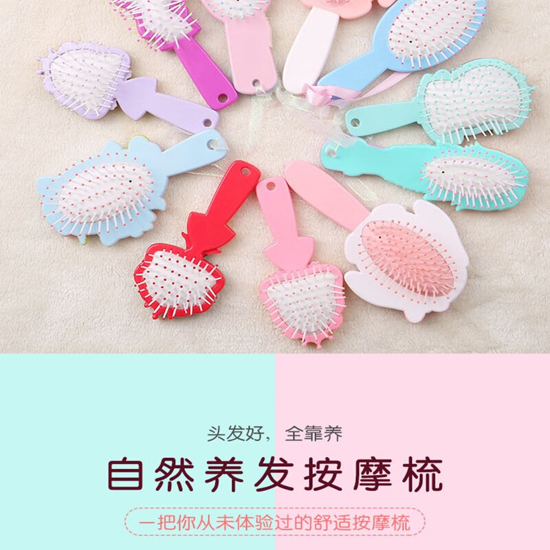 Peine de plástico con dibujos animados para niña, peines de masaje, accesorios para el cabello, cepillo