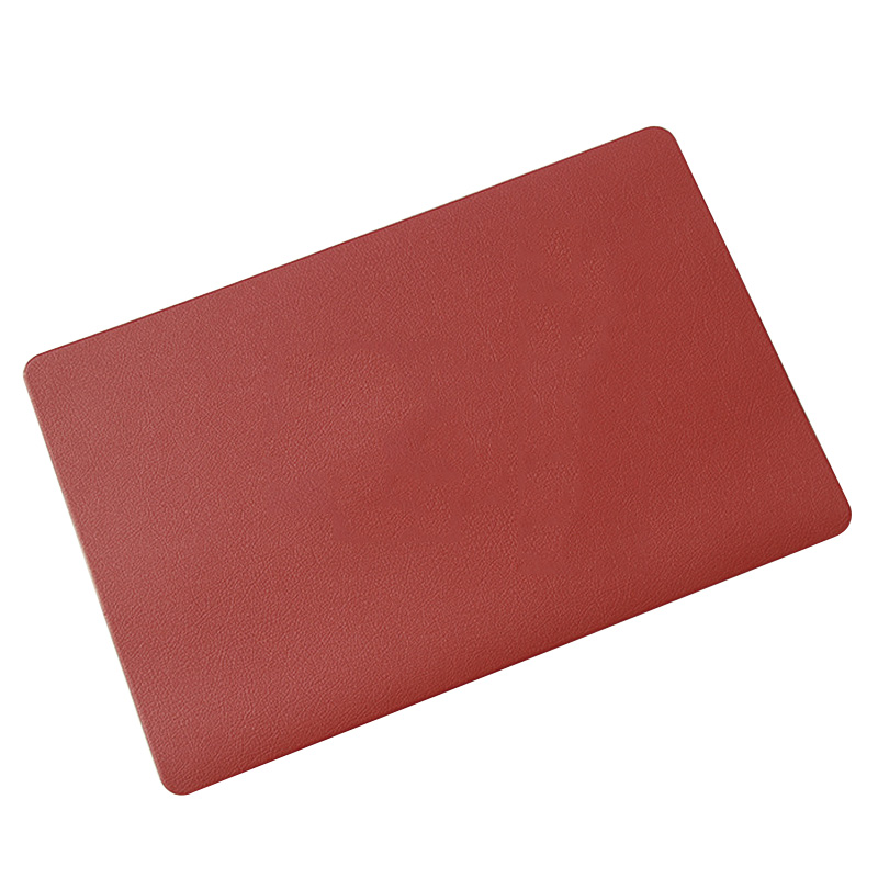 Extra Grote Siliconen Mat Hittebestendige Blad Waterdicht Pad Keuken Teller Protector Vinyl Craft Matten Antislip Tafel Placemat: red