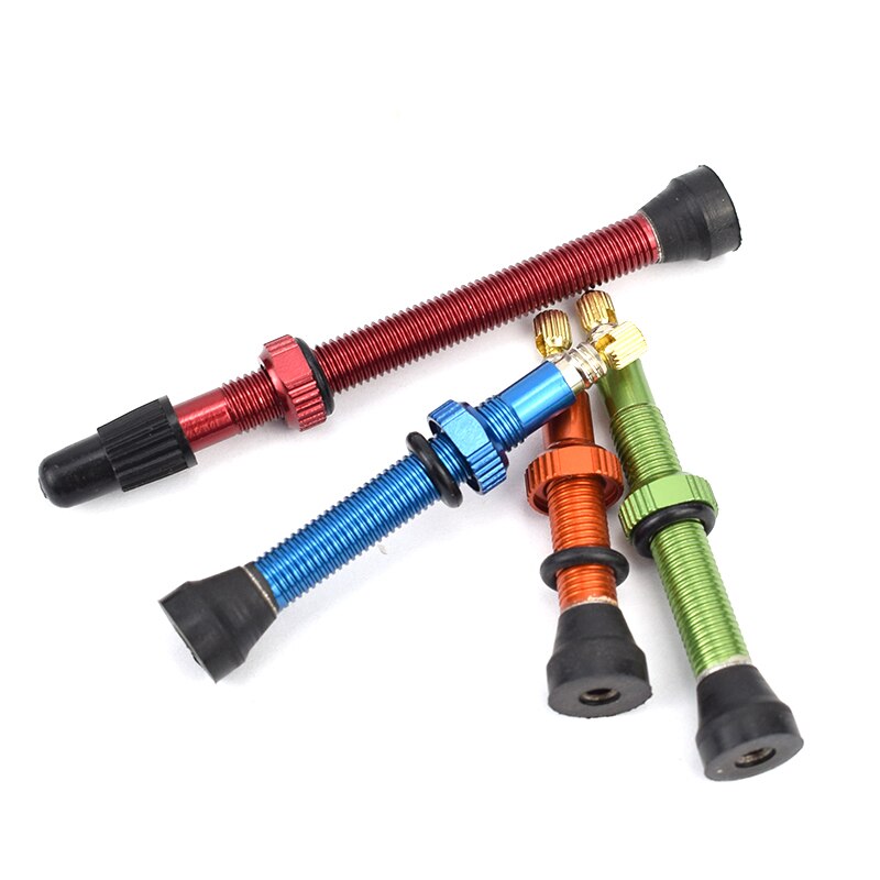 2pc Bicycle 48/60/78mm Presta Valve for Road Bike MTB Bicycle Tubeless Tires Brass Core Alloy Stem Sealant Bicycle Accessories