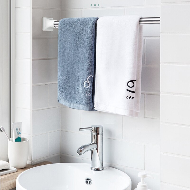 2 Pack Telescopic Adjustable Clothes Dryer Stainless Steel Tension Rod Bathroom Rail Can Be Used for 19.69-27.56inch