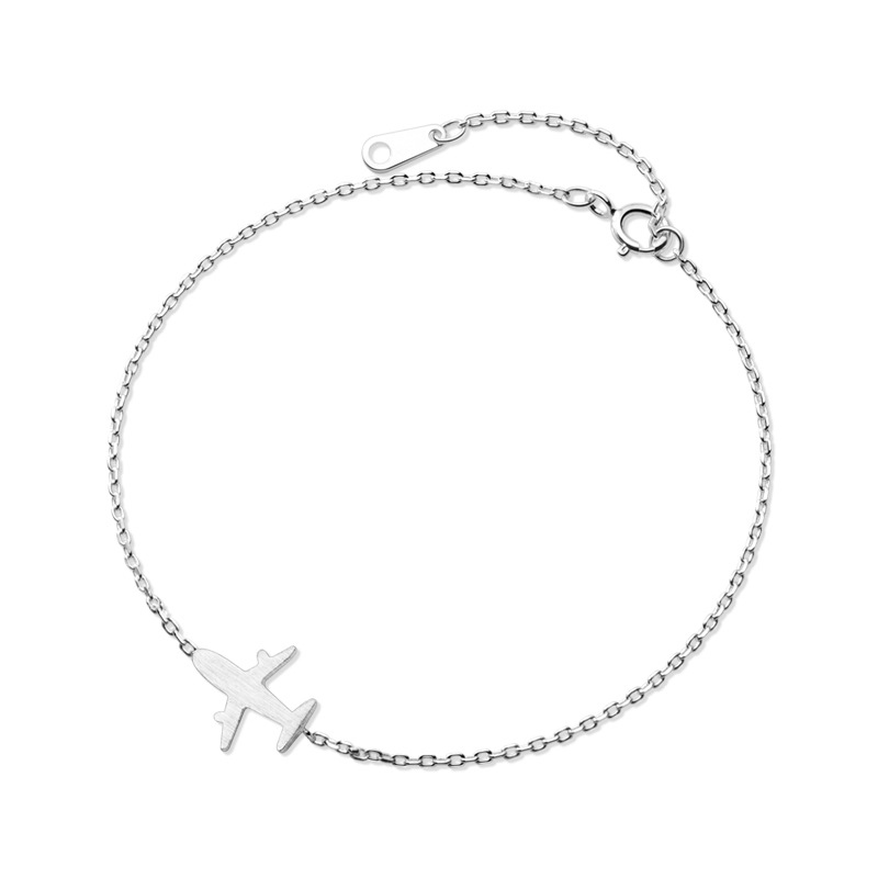 INZATT-pulsera de avión esmerilado Punk para mujer, Plata de Ley 925 auténtica, accesorios de de aniversario, de joyería,