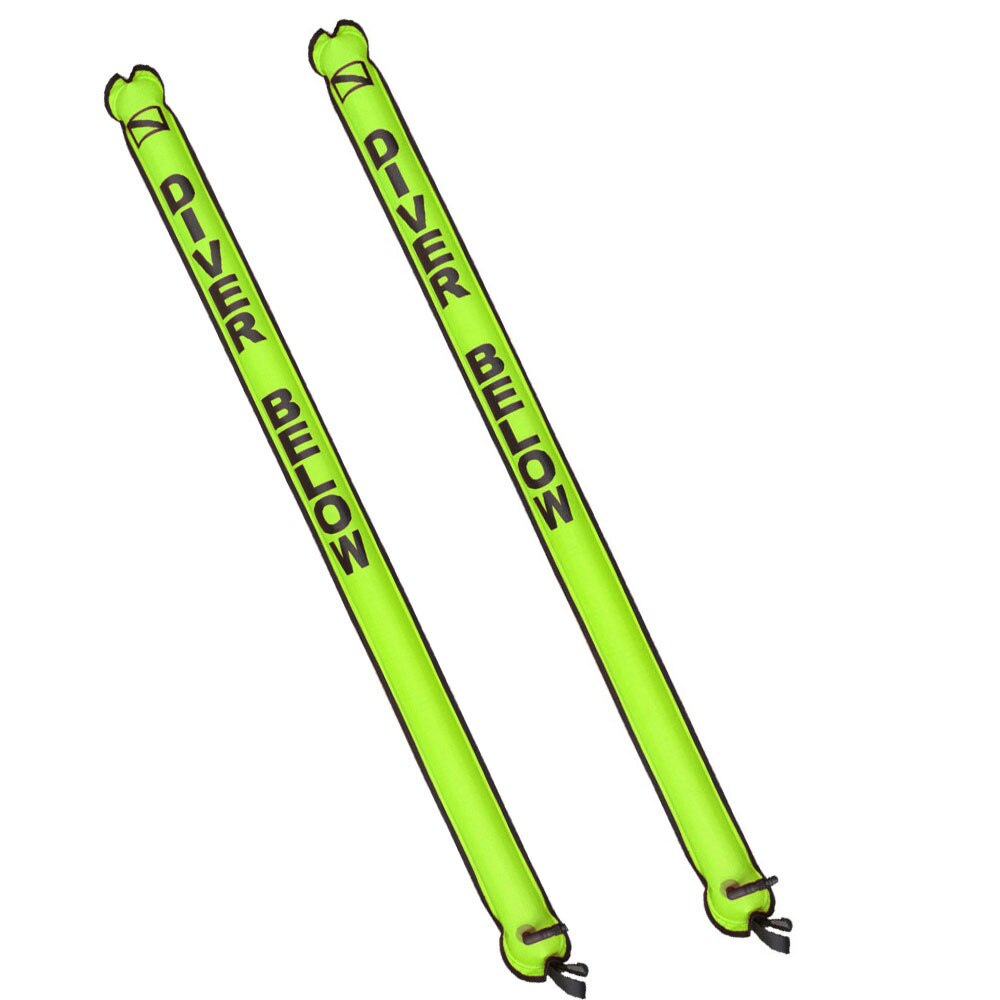 1.8m dykking smb driftdykking stigende signalrør sikkerhetspølse for vrak snorkling dykker overflatemarkørbøye: 1.8m rosa 2pc