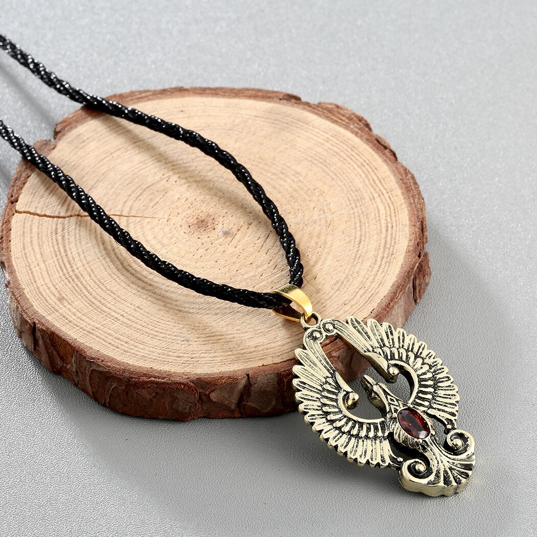 Wangaiyao Temperament Mooie Phoenix Kunstmatige Robijn Hanger Dames Elegante Temperament Slavische Ketting Valentijnsdag D