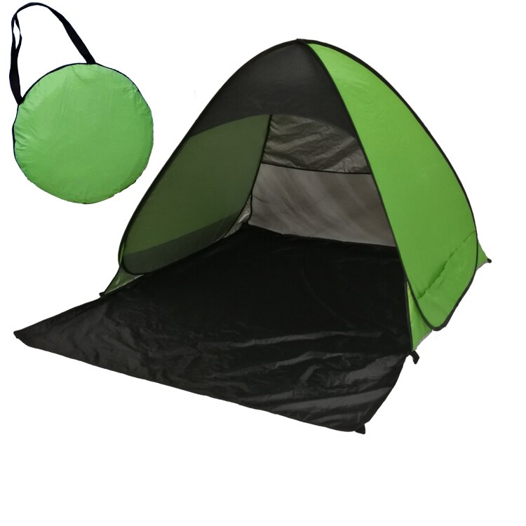 Outdoor Recreation Tourism Tents Automatic Packable Camping Tent UV-protection Pop Up Beach Tent Waterproof Mini Tent: apple green