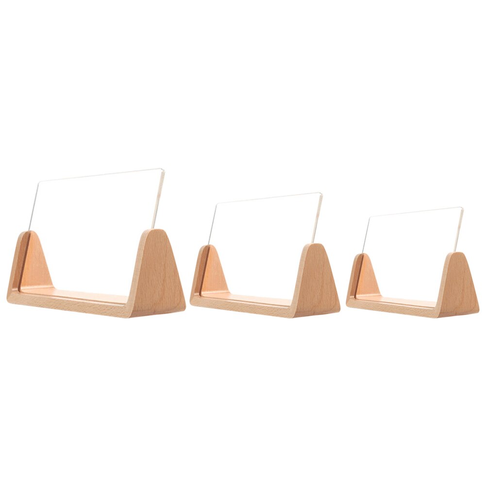 Massief Houten Creatieve Europese Fotolijst Innovatieve 6 Inch 7 Inch Acryl U-vormige Fotolijst Indoor Desk Decor