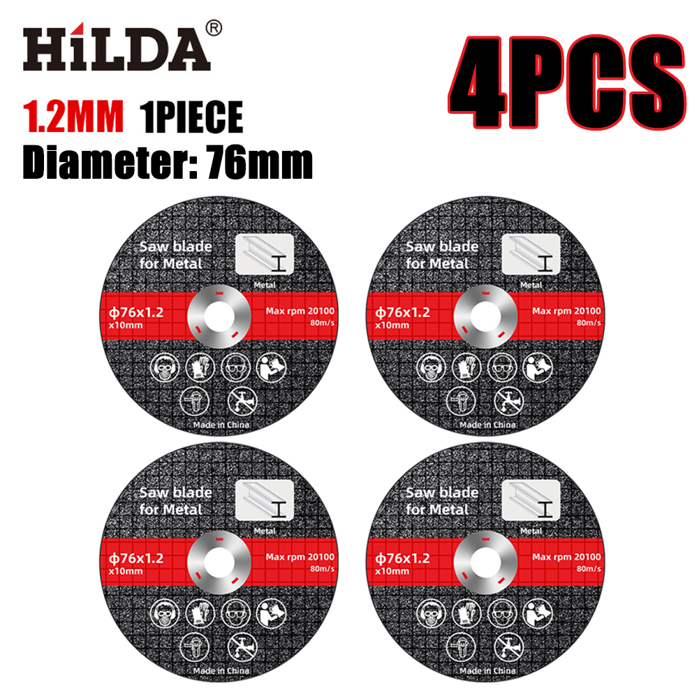 Disco de corte eléctrico de 10-1 piezas, hoja de 76mm, lijado, corte de ruedas circulares, hojas de sierra, amoladora angular de disco, accesorios: 300 mm