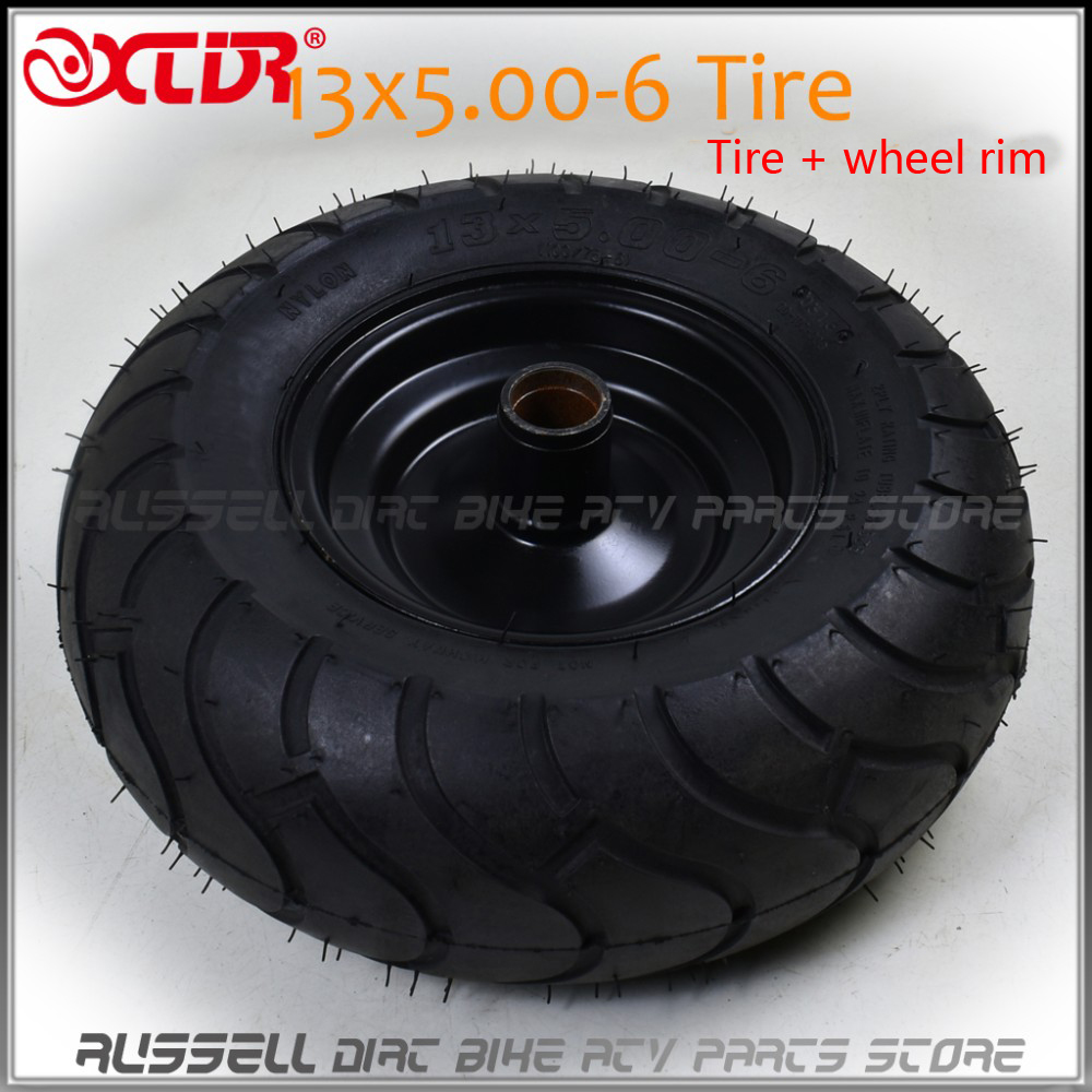 Pneus et roues Tubeless ATV QUAD Buggy | 13x5.00-6 tondeuse pour Buggy Go kart