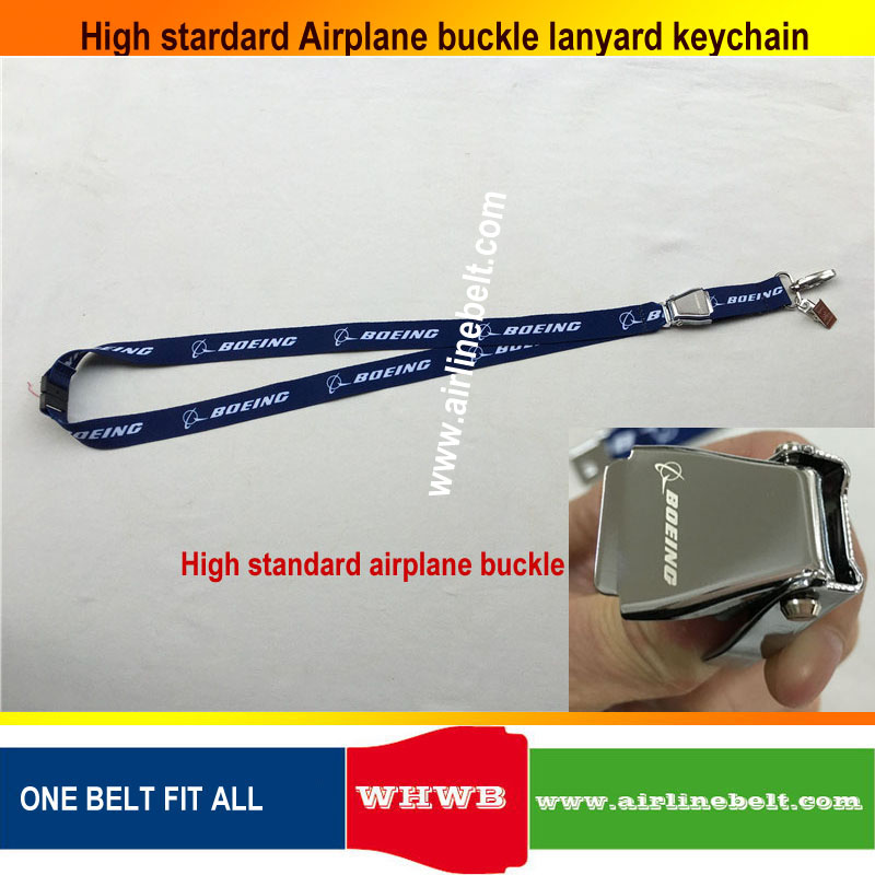 Porte-clés Airbus Boeing, corde de boucle d'avion, pour pilote, clip à fermoir à ressort, pour équipage porte-carte d'identité: B2