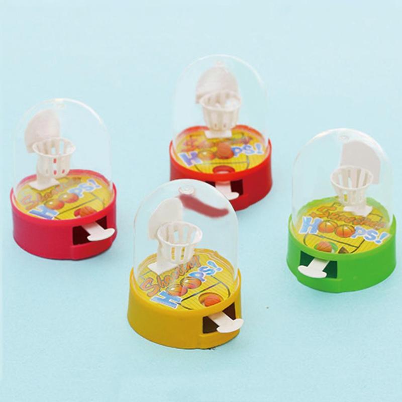 Mini Finger Shooting Machine Unloading Ball Vent Puzzle Children's Interactive Party Game Basketball Floor Random Color