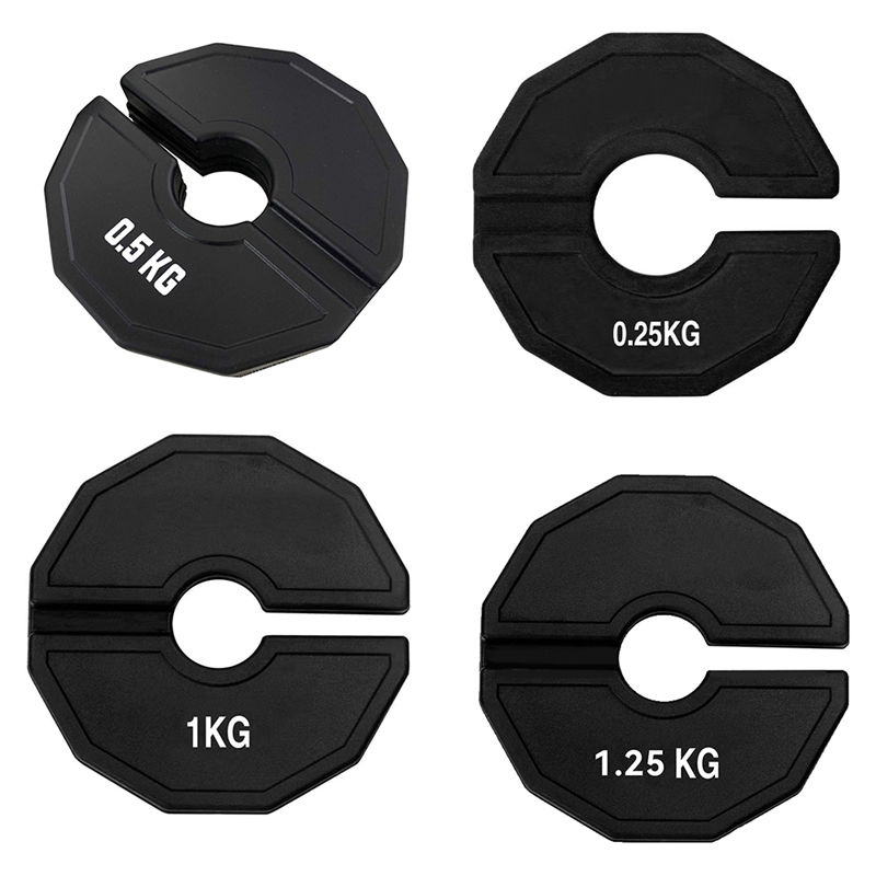 Gym Micro-Plates Dumbbell Fractional Weight Plate Rubber Fractional Weight Plates Add-On Change Black
