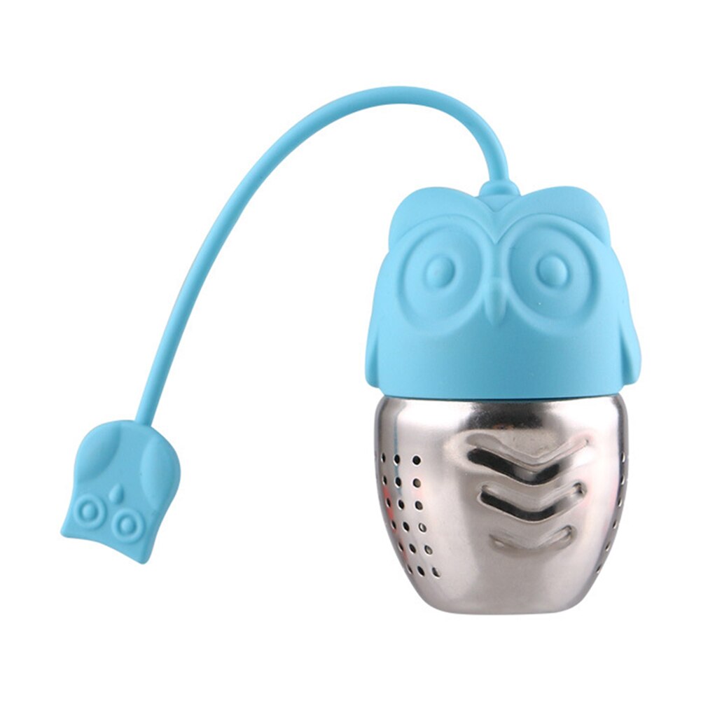 Silicone Umbrella Owl Shape Tea Strainer Filter Loose Leaf Tea Brewing Infuser Stainless Steel Mesh Kitchen Accessories