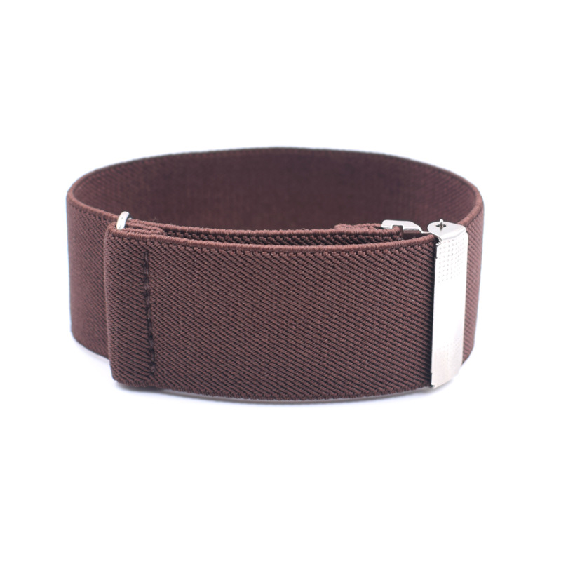 Brazaletes de para hombre, camisa de manga corta con correa para sujetar el brazo, brazaletes de falda, 1 par/set: Marrón