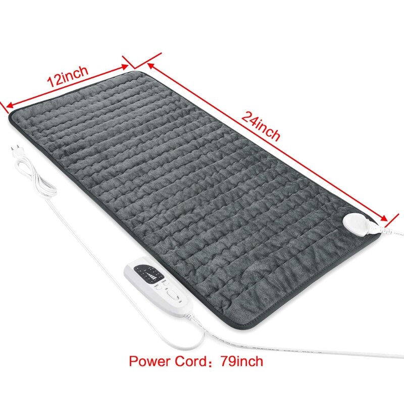 Electric Heating Pad Back Muscle Body Pain Relieve Heated Warming Pad Therapy Mat Blanket masajeador de espalda coussin