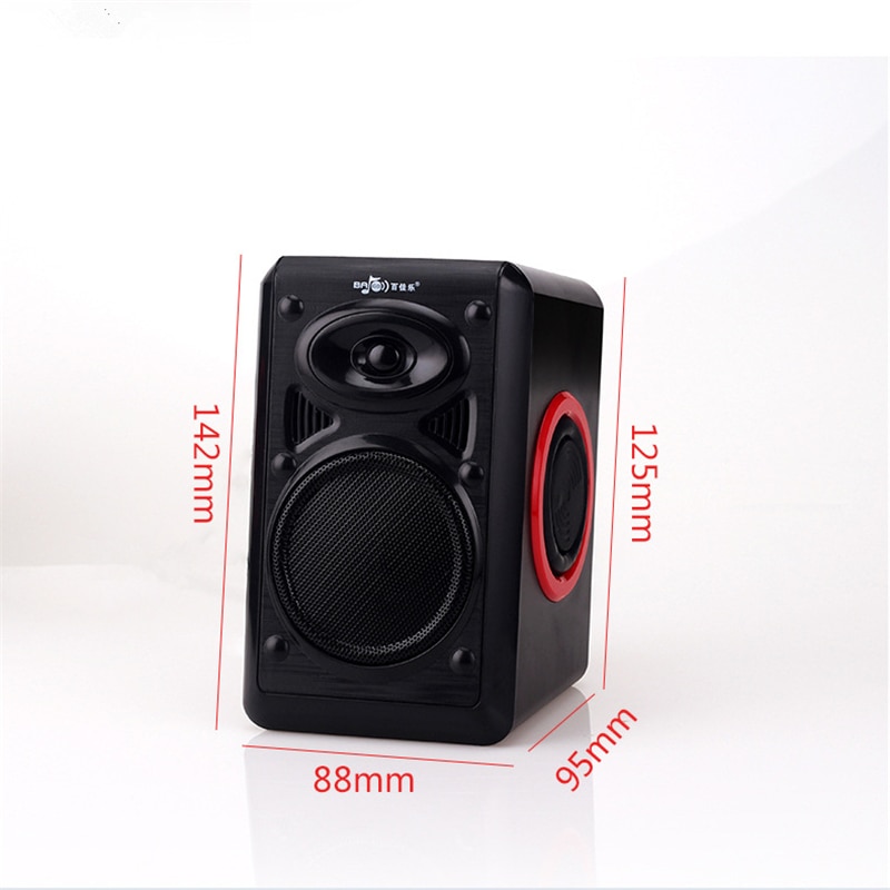 Surround Computer Speakers Met Diepe Bass Usb Bedrade Powered Multimedia Speaker Voor Pc Laptops Builtin Vier Luidspreker Membraan