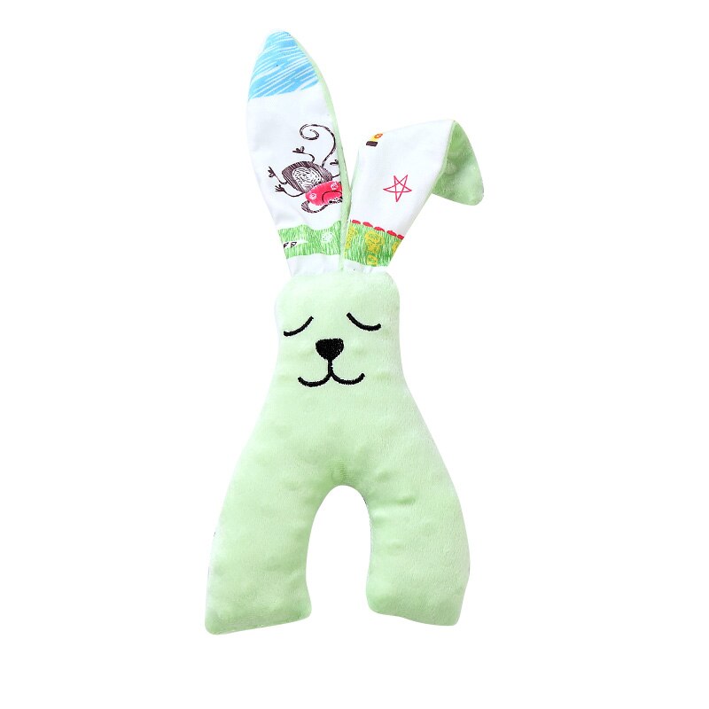 Juguetes relajantes para bebés de 0 a 12 meses, muñeco para bebé de 35x15cm con dibujos animados de animales, cochecito: Gris