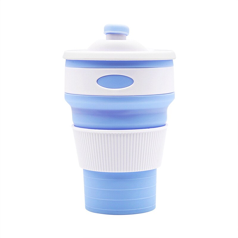 350ml opvouwbare koffiekopjes draagbare sportcompressie buiten intrekbare waterkoker anti-verbranding
