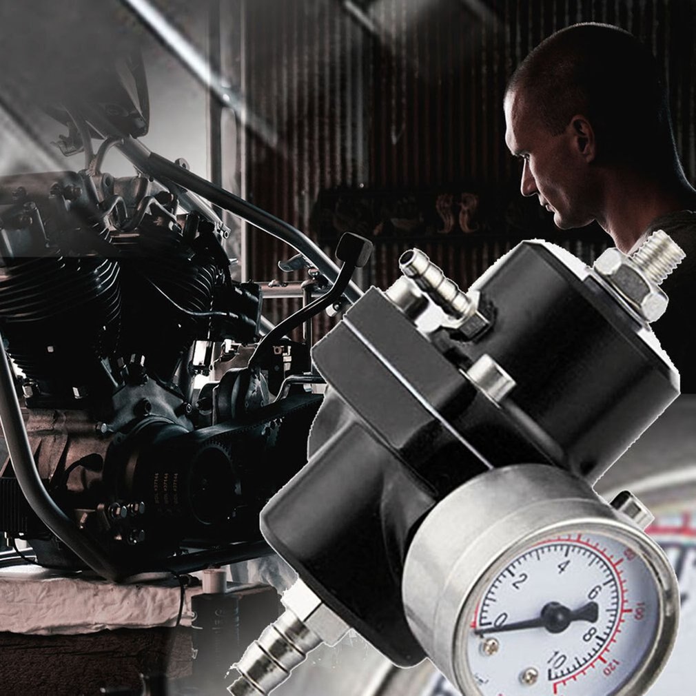 Car modified fuel pressure regulator Fuel regulating valve Petrol booster enhanced applicator with watch