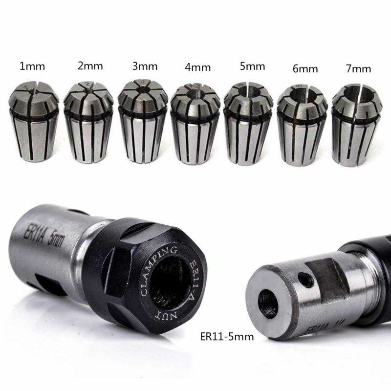 775 DC Motor 12-36V Ball Bearing Spindle Motor with ER11 Extension Rod Carving Knife for CNC Router Machine 1610/ 2417/ 3018