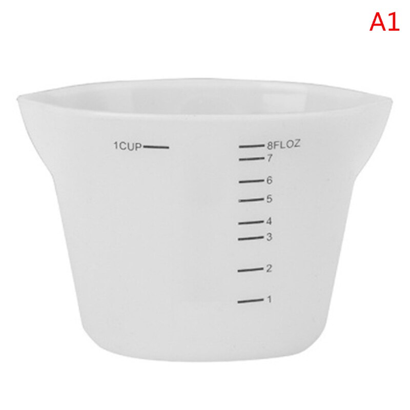 Herbruikbare Siliconen Maatbekers 500Ml &amp; 250Ml Hars Mengen Cups Epoxy Casting Mallen Acryl Verf Gieten Cups: A1