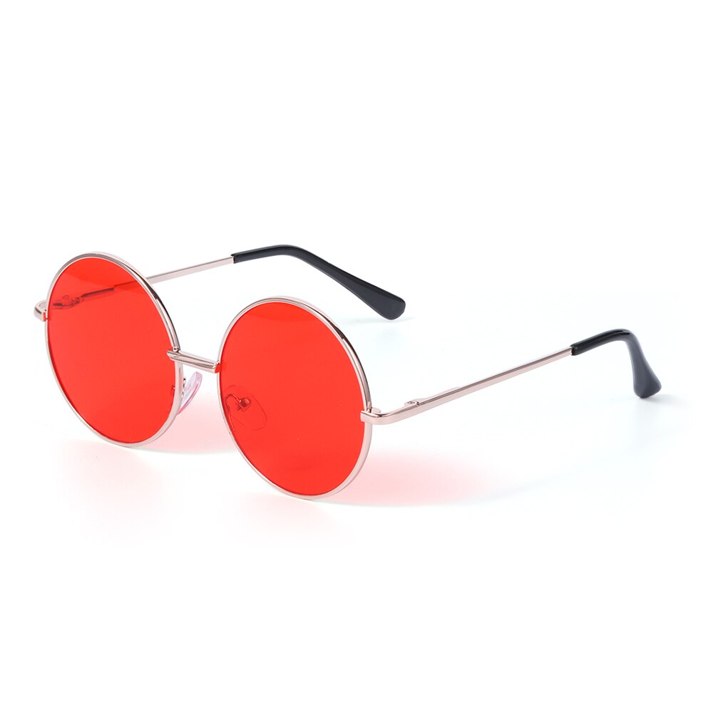 Drenge og piger vilde britiske stil solbriller børns solbriller retro runde ramme solbriller til vandreture: Stil 7