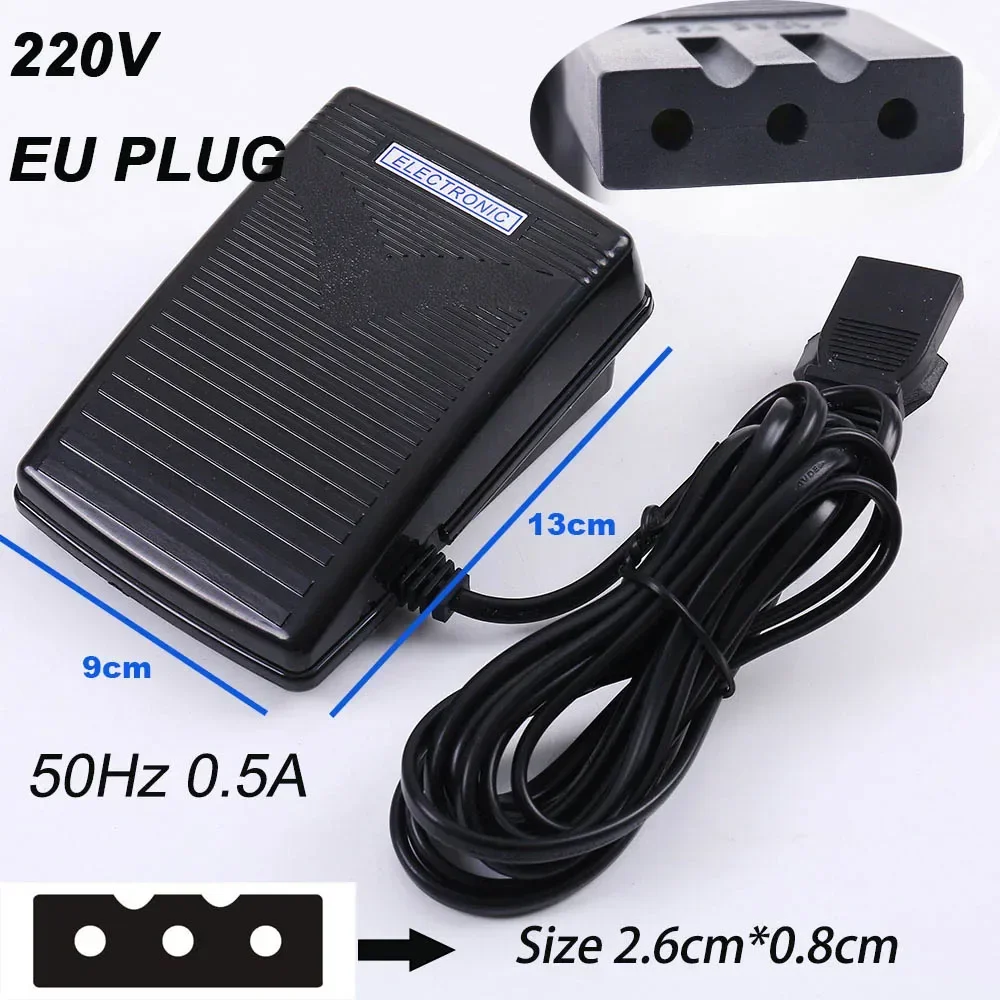 Fotpedal symaskinsbrytare strömsladd hastighetsjusterare motortillbehör styrning elektrisk för brother singer del: Rosa