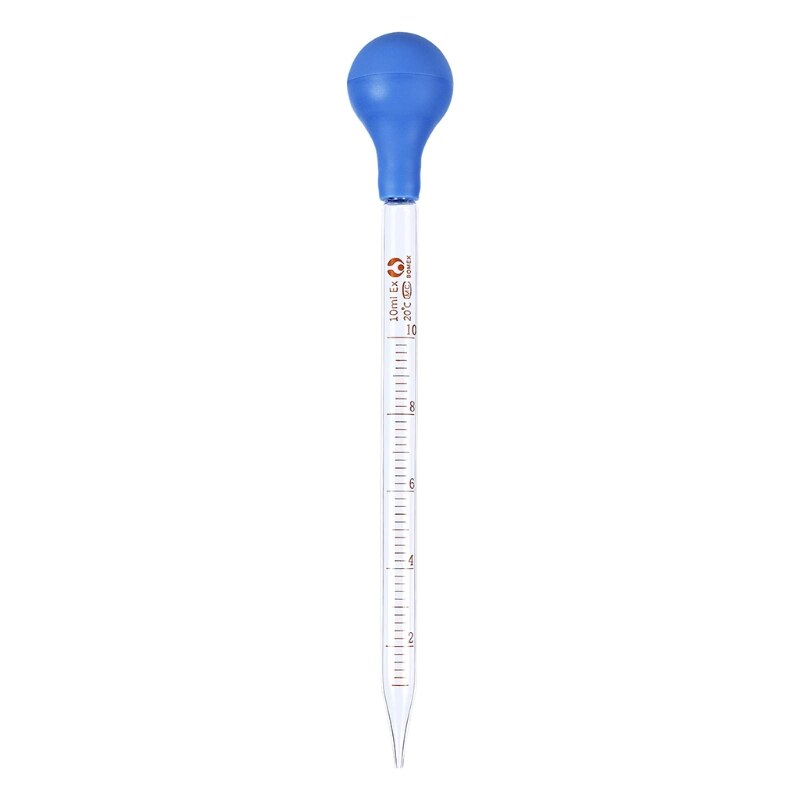 Glass Pipettes Graduated Cylinder Set Glass Graduated Dropper Pipette Glass Graduated Cylinder w/ Glass Rod 85DD