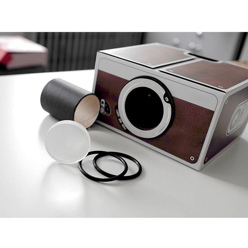 Cardboard Smartphone Portable Projector 2.0 / Install Phone Projector Movie No Installation is Required OUJ99