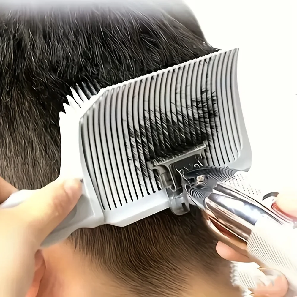 Peine para decoloración, cortadora de peluquero , mezcla plana, peine para cortar cabello para hombres, cepillo para decolorar resistente al calor, herramienta de estilismo de salón