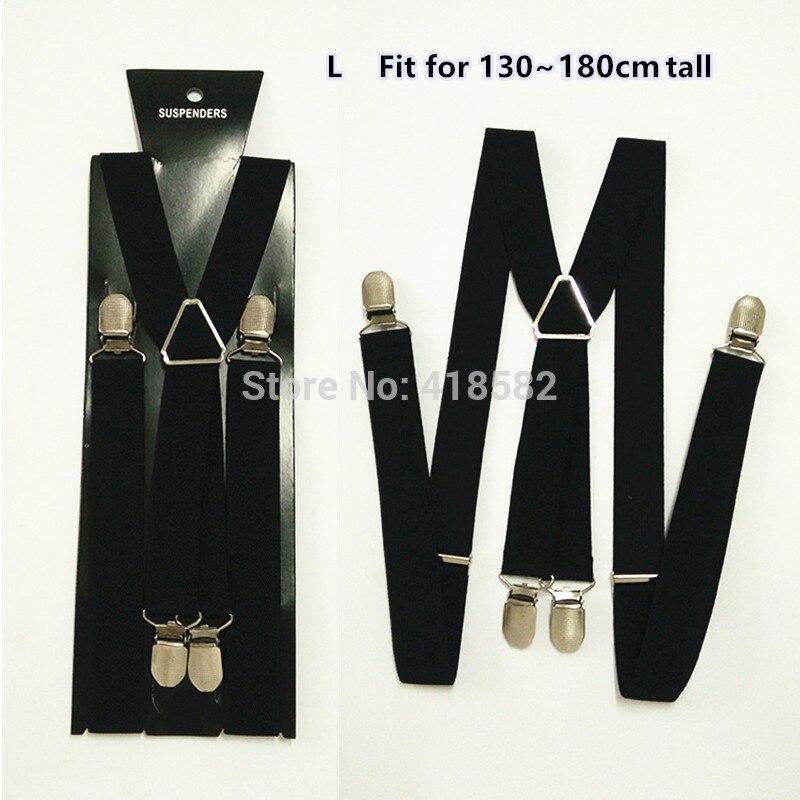 BD002-L Size Mannen Bretels 2.5*100 Cm Elastische X-Back Suspenders10 Stuks/Lot