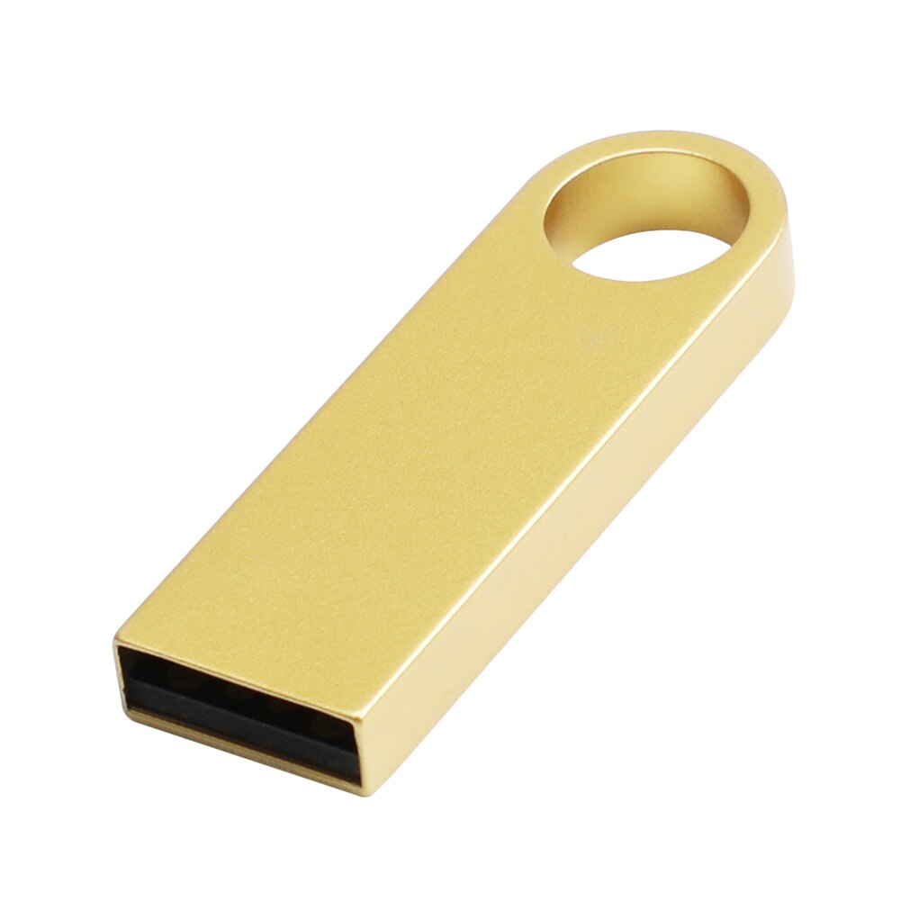 Pendrive Stick 64Gb 32Gb 16Gb 8Gb Usb Flash Drives Metalen Waterdichte Usb 2.0 Usb U Disk usb Opslag Apparaat Memory Stick: 16G Gold