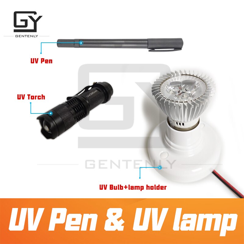 Stylo UV magique pour Escape game, lampe UV, lampe violette, pour jeu d'aventure, stylo à eau pour puzzle, takagisme réel