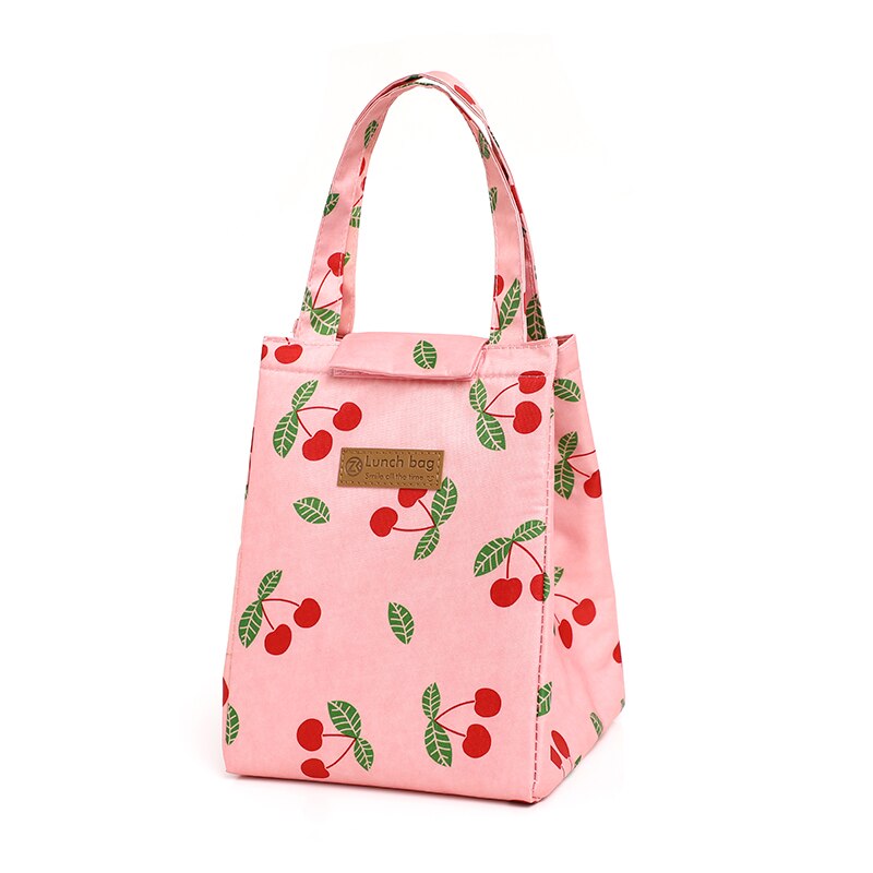 QQD Lunch Bag Multifunction Cooler Bag Multicolor Waterproof Women Hand Pack Thermal Breakfast Box Portable Picnic Causal Travel