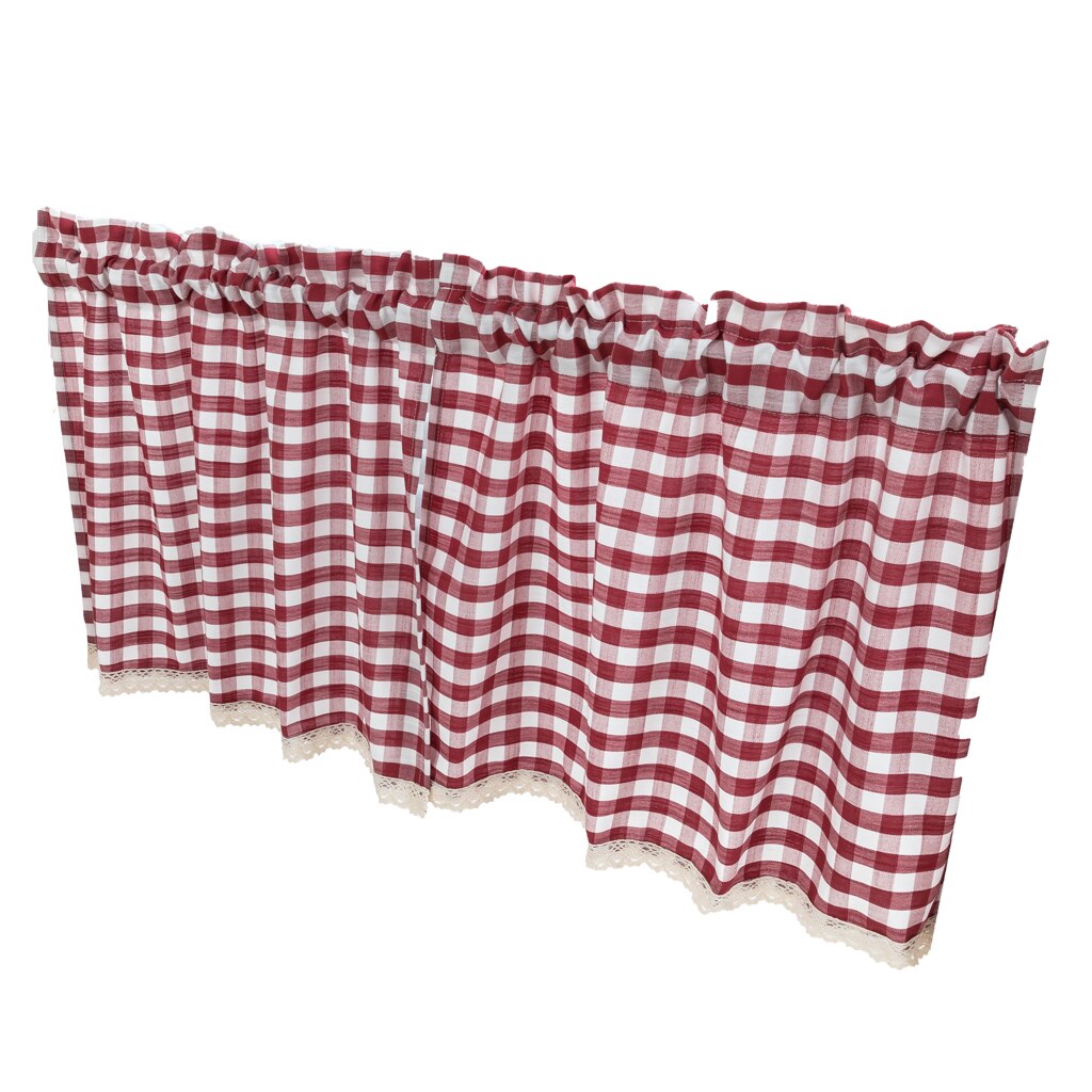 bøffel kryss av blondere gingham kjøkken vindu gardiner behandlinger , 130 x 41cm