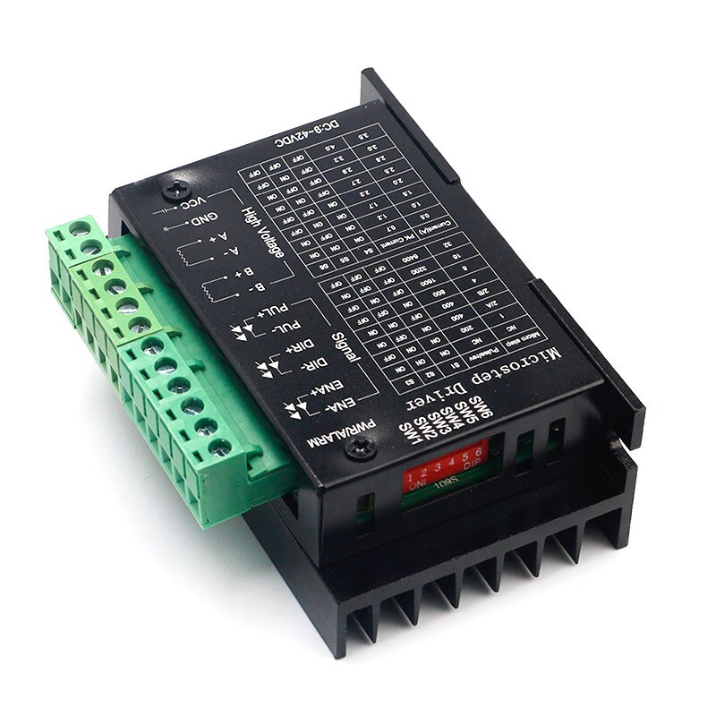 Controlador de Motor paso a paso TB6600 4A 9 ~ 42V TTL 32 Micro-paso CNC 1 eje 2 o 4 Fase de Stepper Moto 42, 57, 86