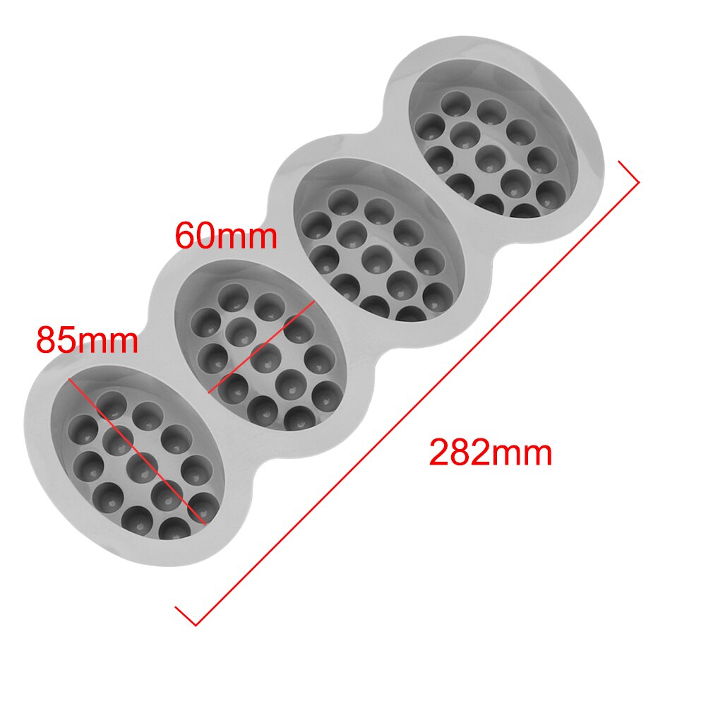 4 Cavity 3D Handmade Silicone Soap Mold Massage Soap Making Tools Resin Crafts Oval Soap Moulds