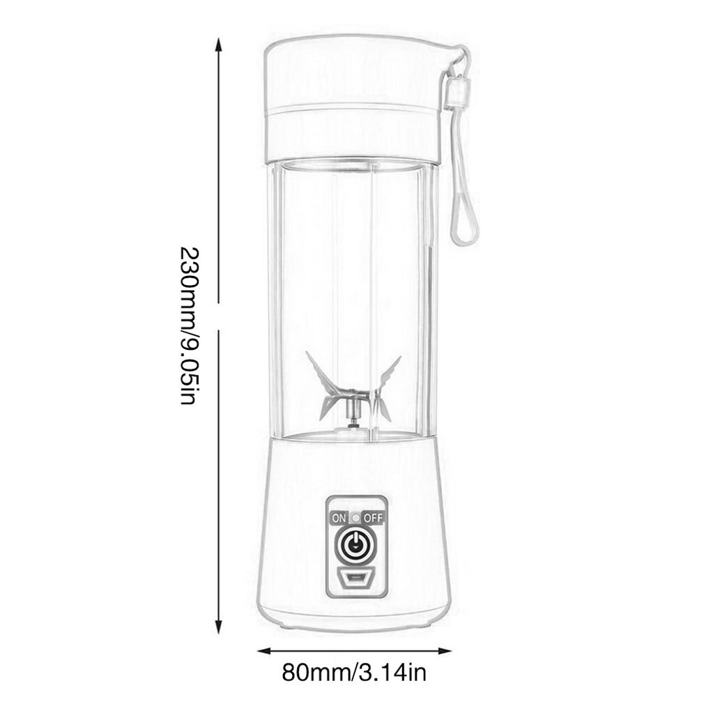Portable Electric Juicer Cup USB Rechargeable Automatic Vegetables Fruit Juice Maker Cup Juice Extractor Blender Mixer