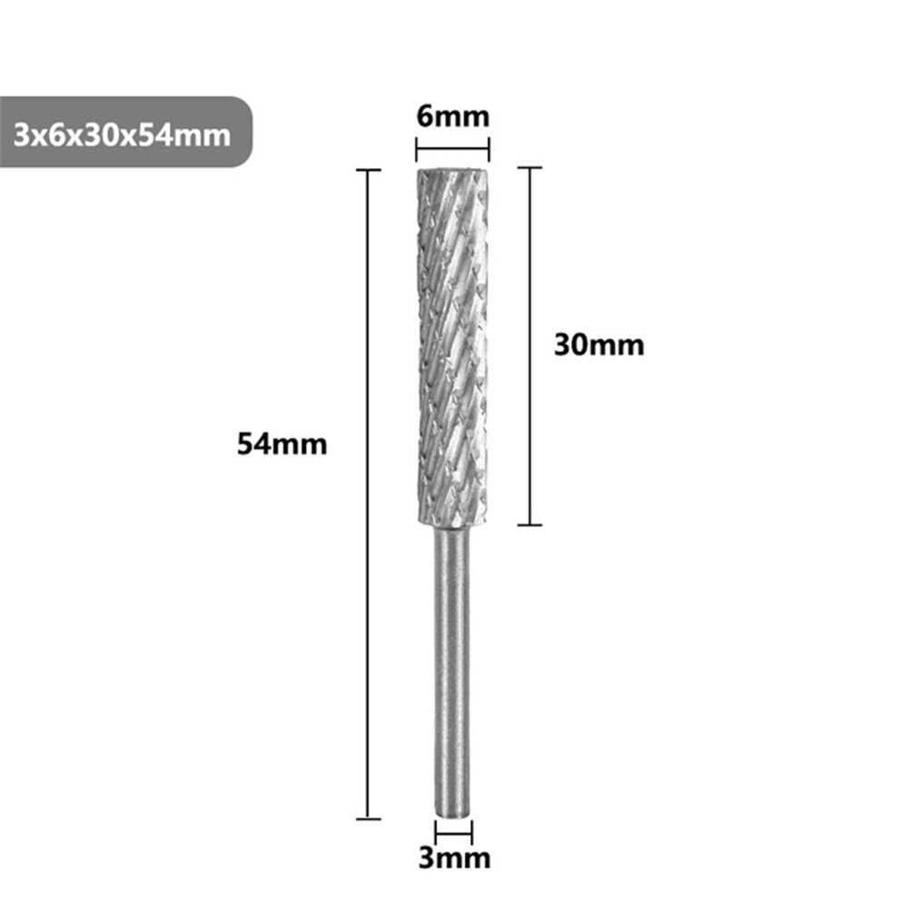 1/8'' Shank HSS Rotary File 3mm 4mm 5mm 6mm Double Cut Rotary Burr
