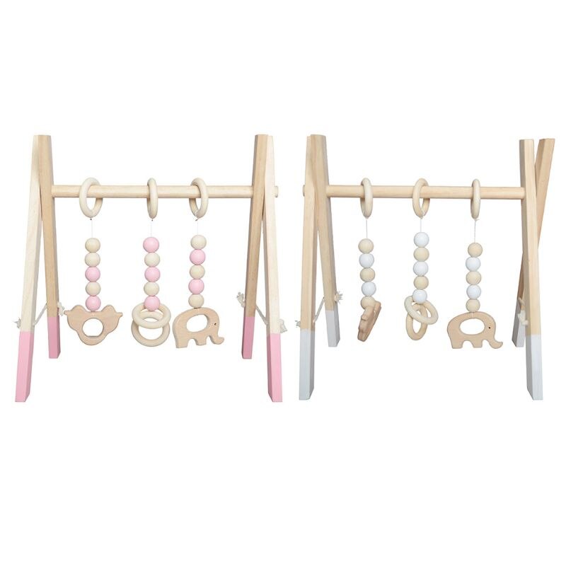 Nordic Houten Pasgeboren Fitness Rack Kinderen Kamer Decoratieve Speelgoed Fotografie Prop XX9F