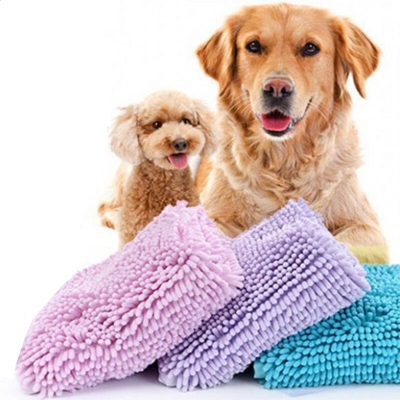 2021 nowy ręcznik dla psa 85*60CM duży rozmiar Super chłonny kot domowy do kąpania psa ręcznik do Golden Retriever dużych psów szlafrok artykuły dla zwierząt