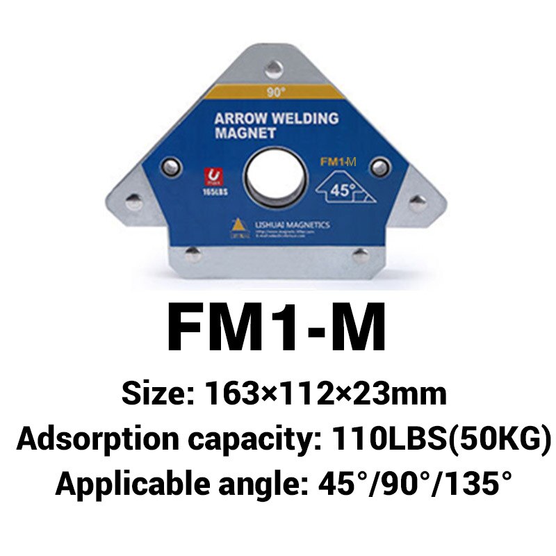 Multi-winkel Schweißen Magnet Magnetischer Halfter Pfeil Klemme 45 ° /90 °/ 135 ° für Schweißen Magnet 55LBS 110LBS 165LBS Eisen Werkzeuge: M Size