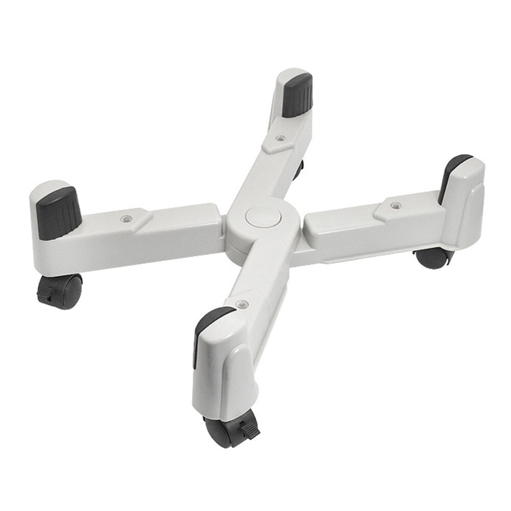 Ruedas de tamaño ajustable para accesorios de ordenador, soporte de torre de escritorio para oficina, soporte antideslizante para CPU y PC, para el hogar: grey
